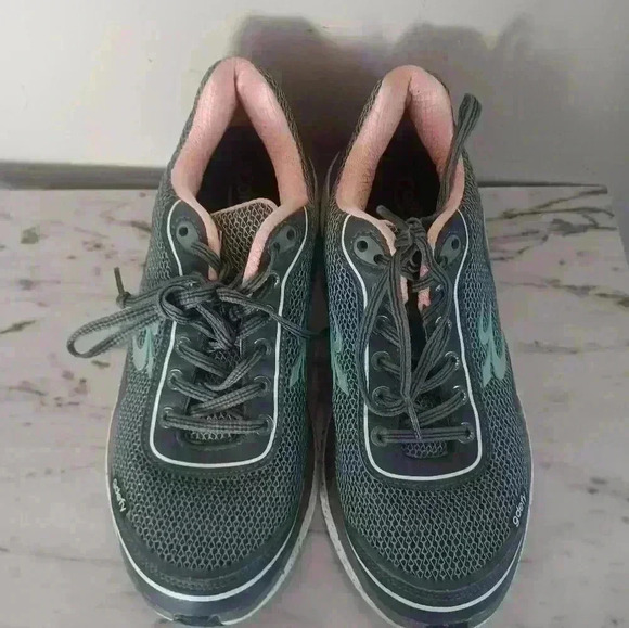 Gravity Defyer Women's Gray Salmon Mighty Walk Orthopedic Walking Sneaker 8.5 - Picture 3 of 14